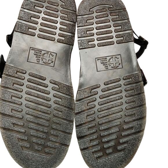 Dr Martens Leather Sandals Gothic Straps Gryphon Hardware Brando Men Size 12 main image 7